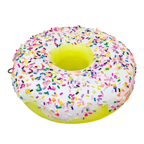 Pastel Frosted Oversized Foam Donut Ornaments with Sprinkles (Set of 4) - Picture 3 of 5